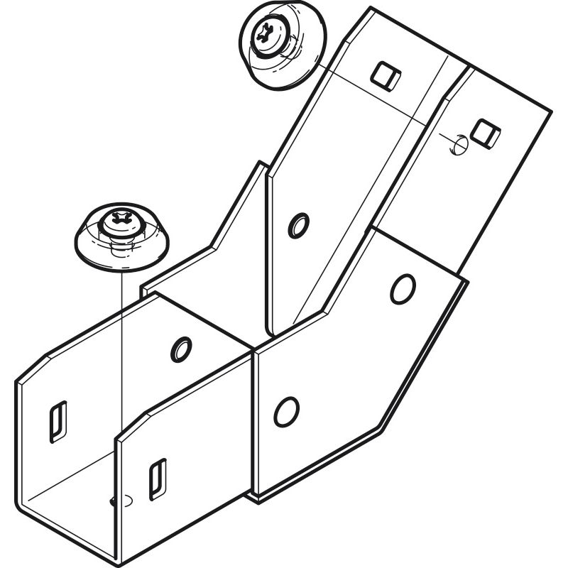 S-DI-245 サスウェイ エルボ(立面角度付き)45°