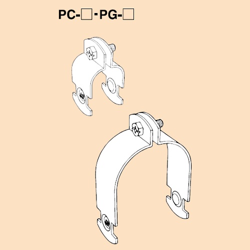 PG 屋内用ハンガーサドル 電気亜鉛めっき仕上げ(3Un)