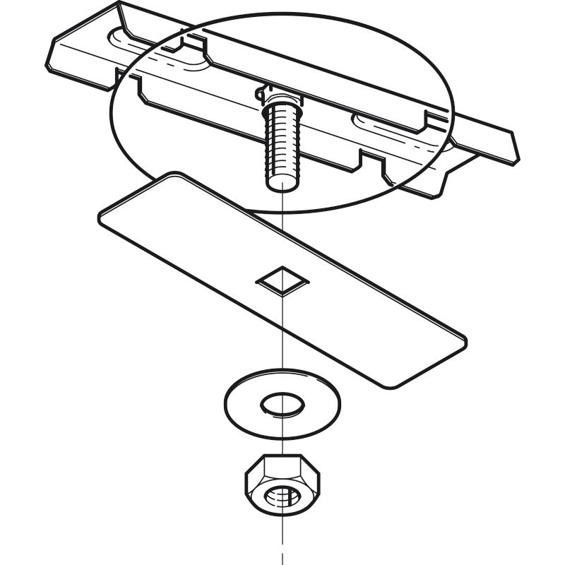DK12-9 開口下向き用器具取付金具