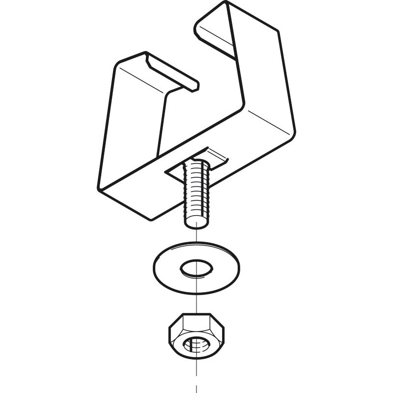 DK7UK-9 開口上向き用器具取付金具