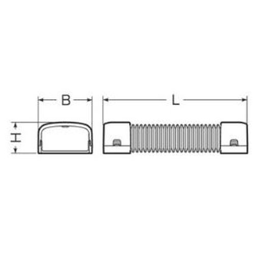 MDMF 自在曲ガリ モールダクト付属品 屋外･屋内兼用