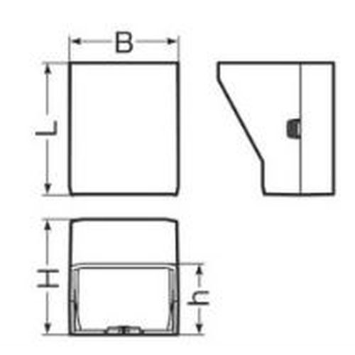 MIDCJ コーナージョイント ミラダクト付属品 屋外･屋内兼用