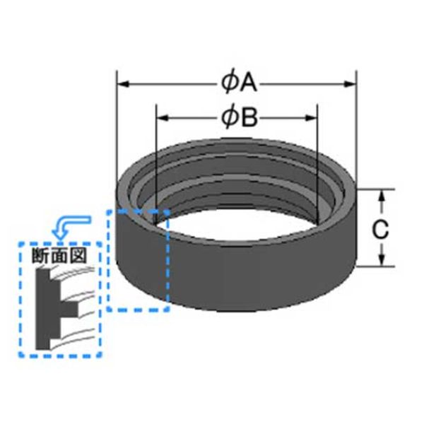 LIXIL TF-886G-B カスカGL用密結パッキン