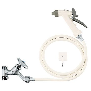 カクダイ 7992 分水浄水セット ホース1.3m 壁固定フック付