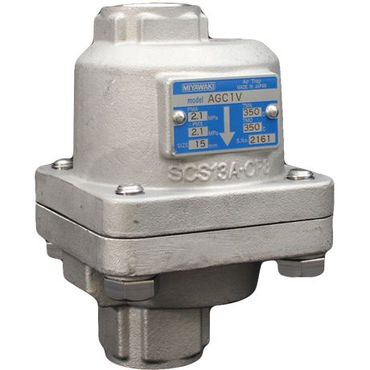 ミヤワキ AGC1V フロート式 エアトラップ【ネジ込･ステンレス･0.01〜2.1MPa】