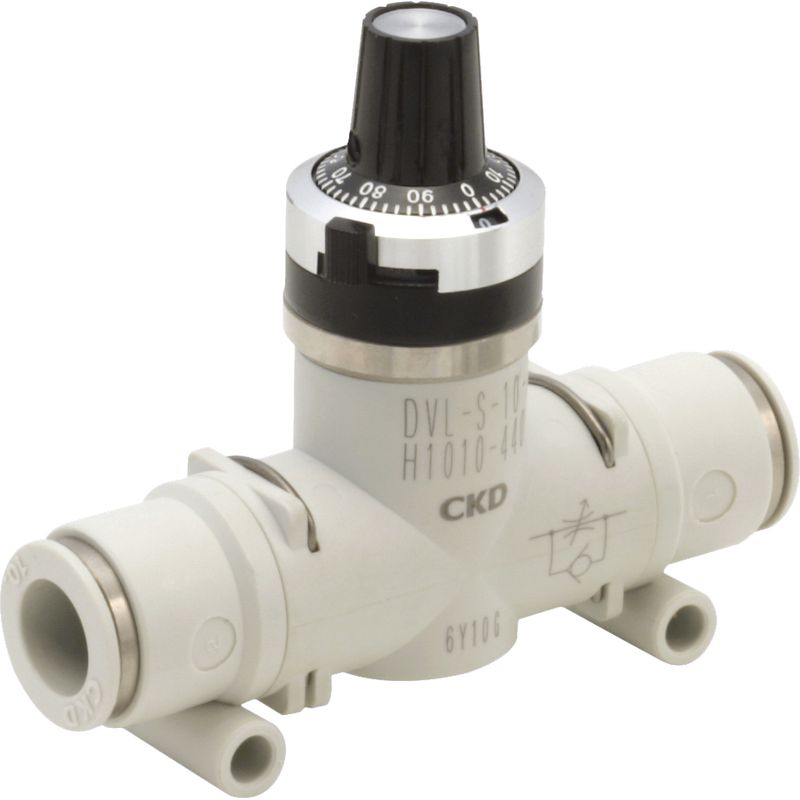 CKD DVL-S-10-H1212-400 ダイヤル付ニードルバルブ チェック弁タイプ