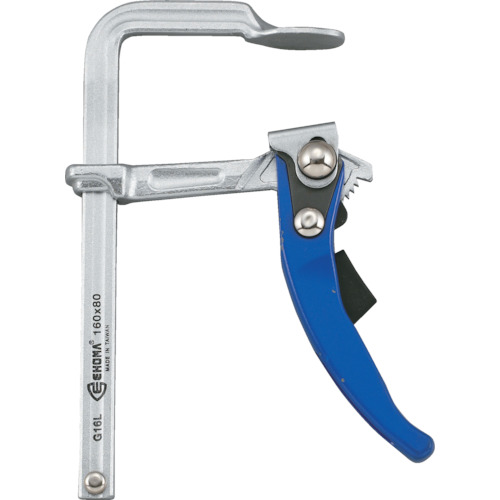 TRUSCO G16L エホマクランプ ラチェット 最大口開160mmX深さ80mm