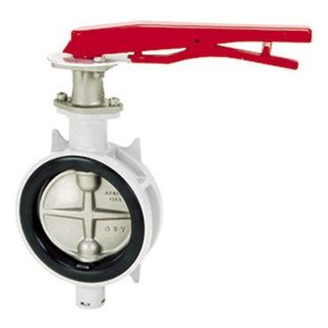 10ALM-N-LUF レバー式 10Kアルミ合金ウェハー形ゴムシートバタフライバルブ