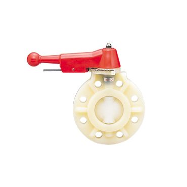AV VDPLVFTW1 PVDF レバー式バタフライ弁【PVDF･PTFE･ロータリーダンパー型】