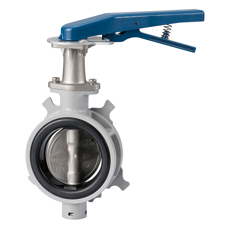東洋バルヴ 10ALM-N-LUCE 給水用アルミ製バタフライ弁 耐塩素EPDMシート レバー式