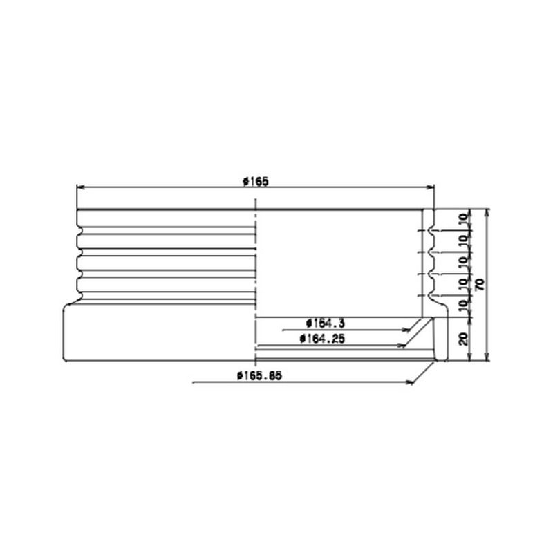 前澤化成工業 VU150KPS-50Z透明 嵩上げパイプ