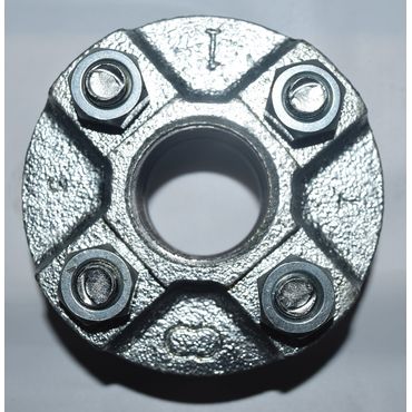 シロF 組フランジ ボルトナット付 ねじ込み式可鍛鋳鉄製管継手 白