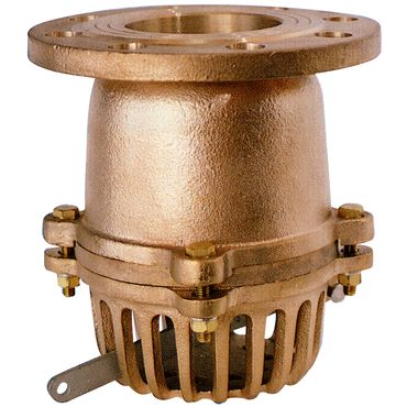No.46 砲金製10Kフランジ型片開式レバー付フートバルブ
