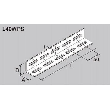 L40WPS SCアングル ユニクロ 両穴 クギ穴付