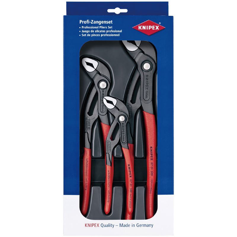 クニペックス(KNIPEX) 002009V02 コブラ3本セット 180/250/300