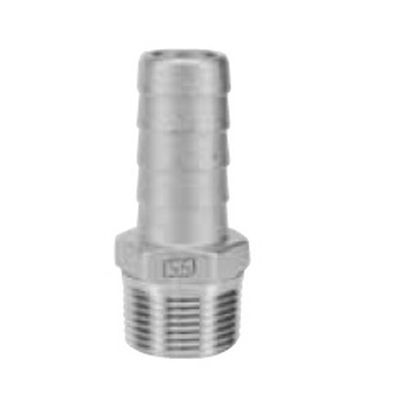 SUS304-6HN ホースニップル ステンレス鋼製ねじ込み継手(SUS304)