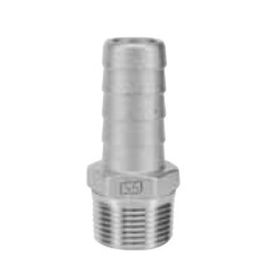 SUS316-6HN ホースニップル ステンレス鋼製ねじ込み継手(SUS316)