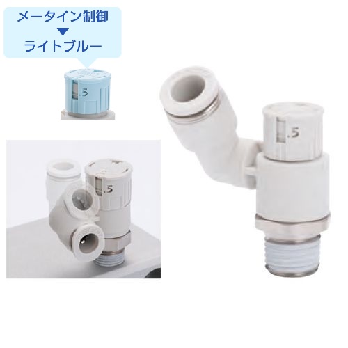 JSGS スピードコントローラ(メーターイン)標準流量 ダイヤル付き フリー