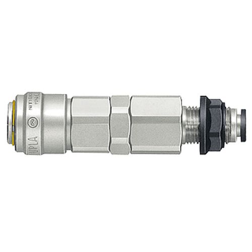SCB スーパーカプラ 低圧用 チューブフィッター付きパネル取付用ソケット アルミニウム合金