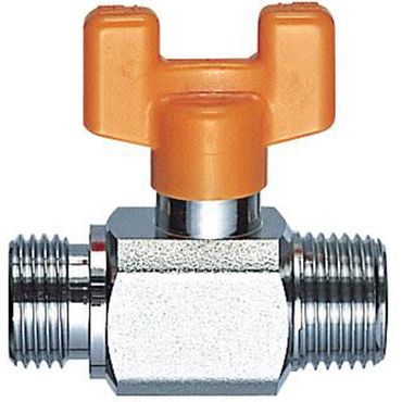 SANEI V61-13 黄銅製クロムメッキボールバルブ