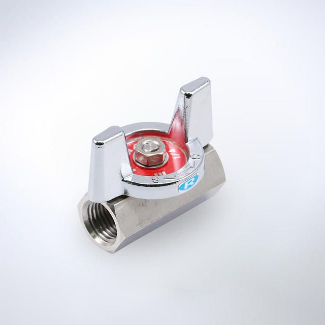 BSS ステンレス製ボールバルブ 蝶ハンドル型 RoHS2.0対応品