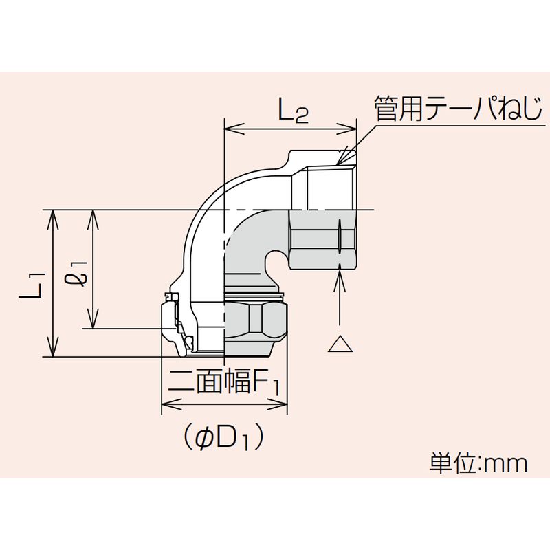 ZLFL Zlok メネジ付エルボ ステンレス配管用メカニカル継手 - 画像2
