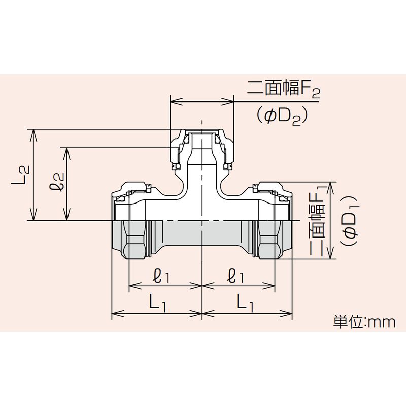 ZLRT Zlok 異径チーズ ステンレス配管用メカニカル継手 - 画像2