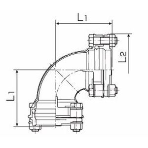 NJLE 90°エルボ ナイスジョイント(SUS304) - 画像2