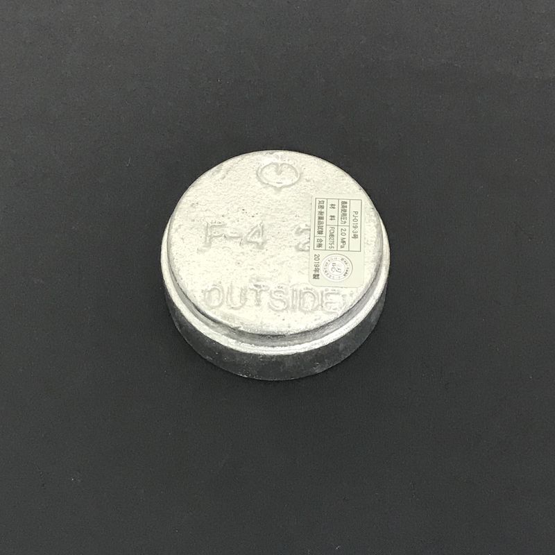 リケン Ca(F-4) 白 トップフィッティング キャップ 溶融亜鉛めっき品