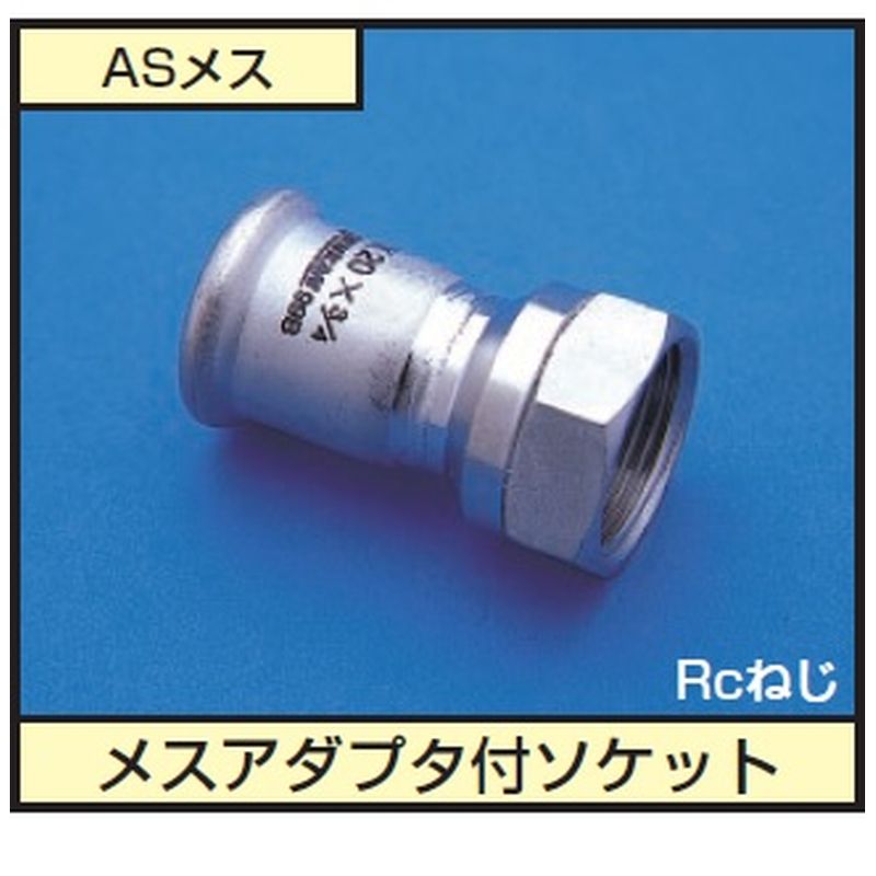 ベンカン モルコ ASメス SUS316 雌アダプター付ソケット 日水協品