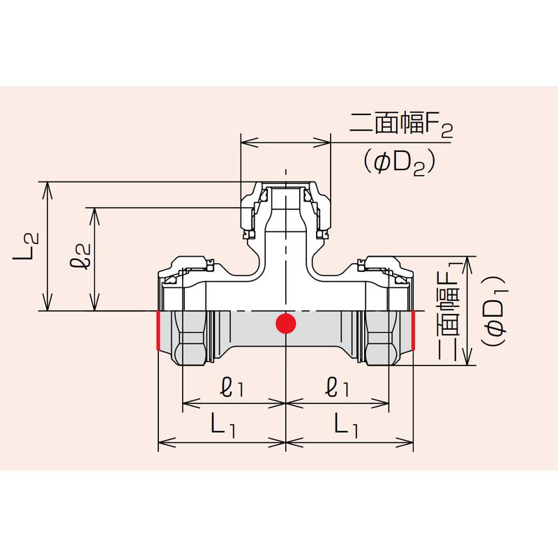 Zlok 異径チーズ ZLRTSR ステンレス配管用メカニカル継手 (蒸気還管､高温水用) - 画像2