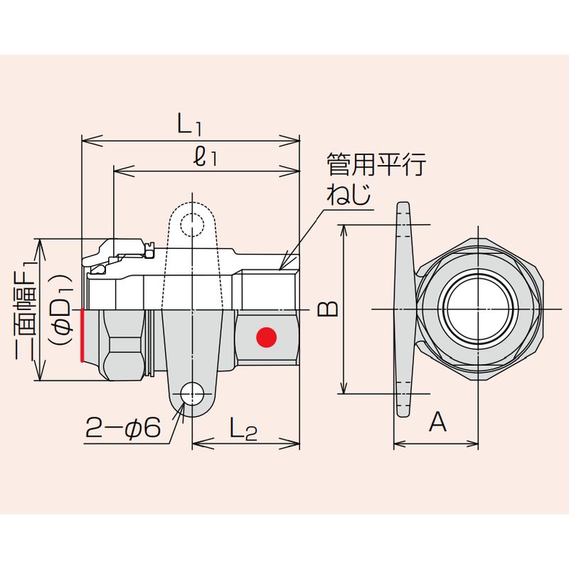Zlok 座付水栓ソケット ZLTRSSR ステンレス配管用メカニカル継手 (蒸気還管､高温水用) - 画像2
