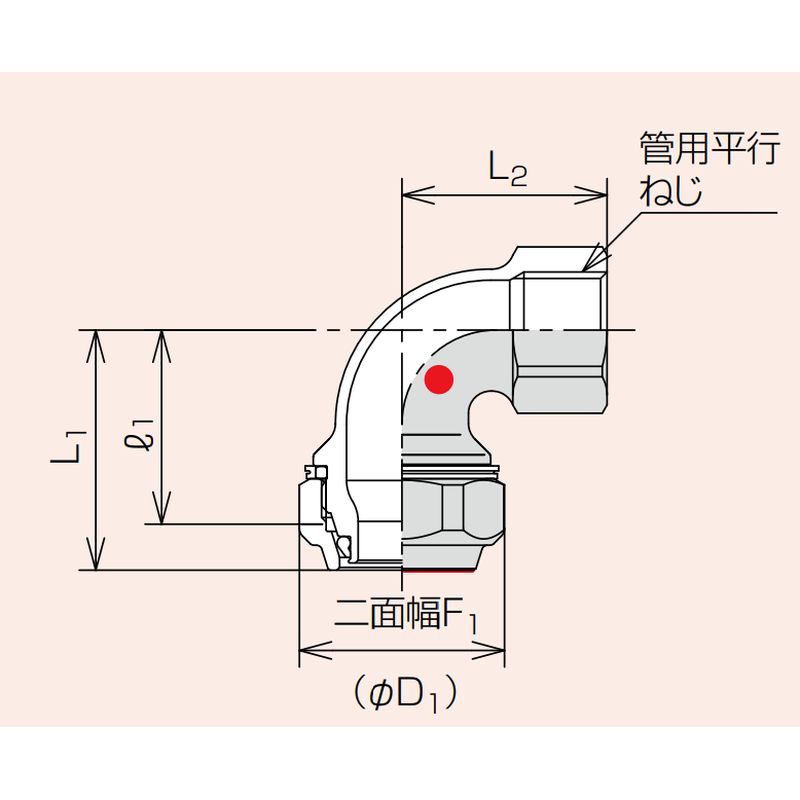 Zlok 水栓エルボ ZLWLSR ステンレス配管用メカニカル継手 (蒸気還管､高温水用) - 画像2