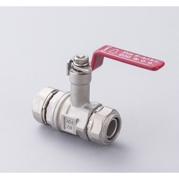 VZ2BH ボールバルブ 赤ハンドル Zlok?ステンレス配管用メカニカル継手
