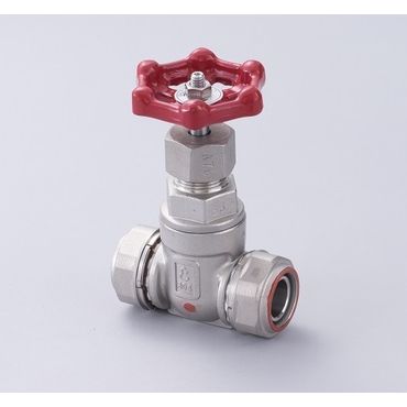 VZ2SSR ゲートバルブ (蒸気還管 高温水用) 赤ハンドル Zlok?ステンレス配管用メカニカル継手