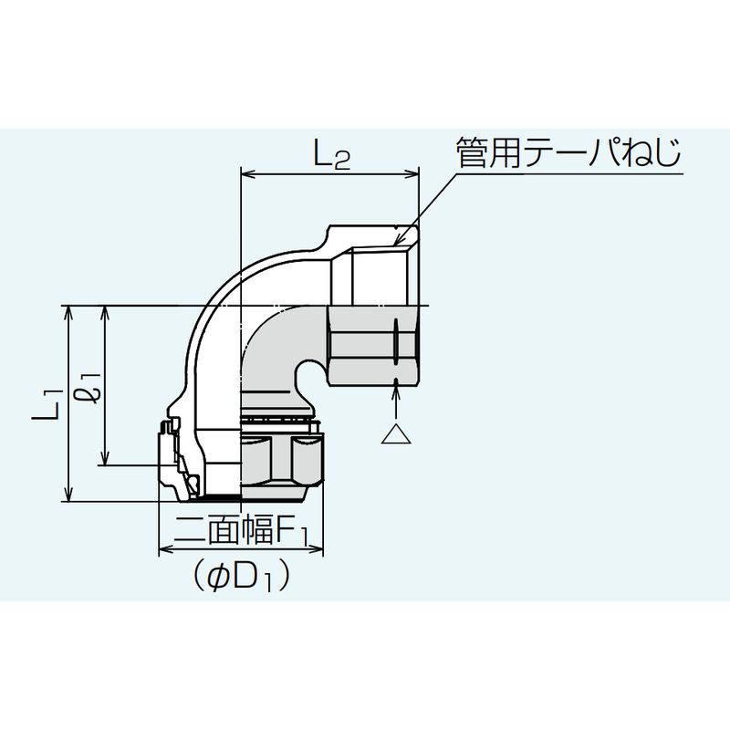Z2FLSR メネジ付エルボ (蒸気還管･高温水用) Zlok?ステンレス配管用メカニカル継手 - 画像2