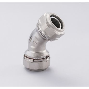 Z2L45 45°エルボ Zlok?ステンレス配管用メカニカル継手