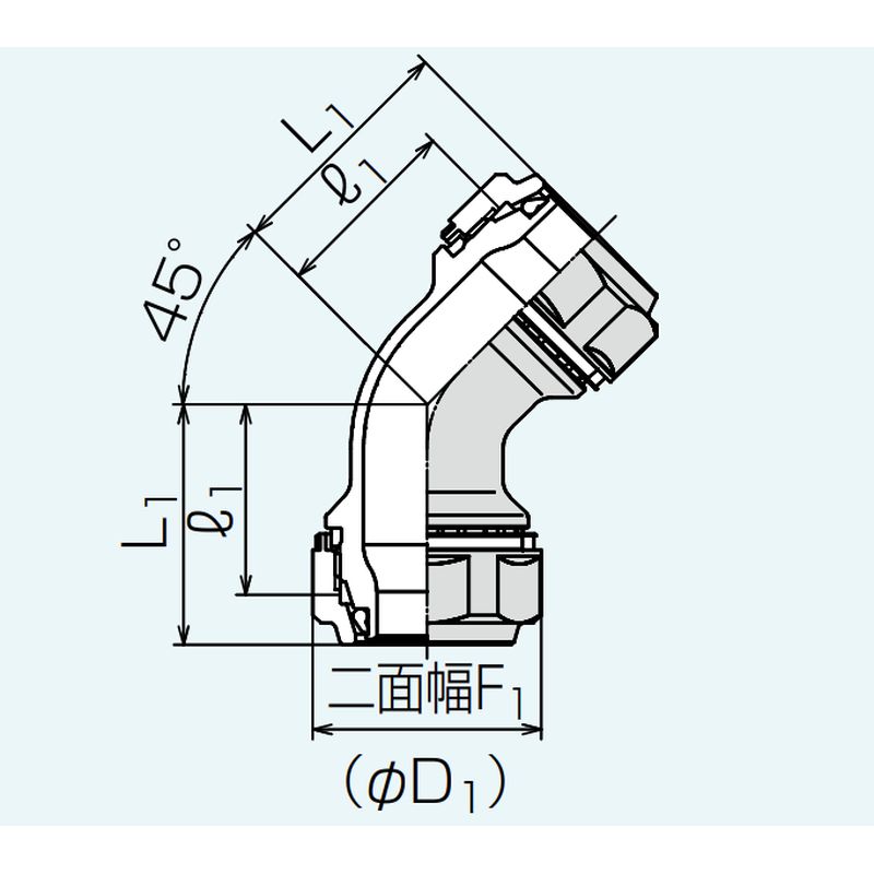 Z2L45 45°エルボ Zlok?ステンレス配管用メカニカル継手 - 画像2