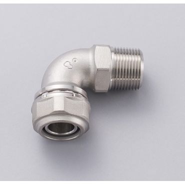 Z2ML オネジ付エルボ Zlok?ステンレス配管用メカニカル継手