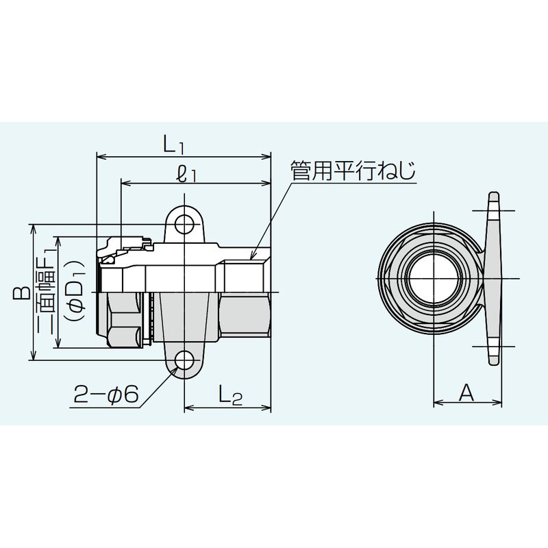 Z2TRS 座付水栓ソケット Zlok?ステンレス配管用メカニカル継手 - 画像2