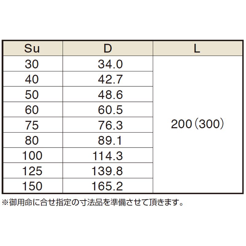 SUS304 ハウジング用短管[片溝]（HA-SW） - 画像2