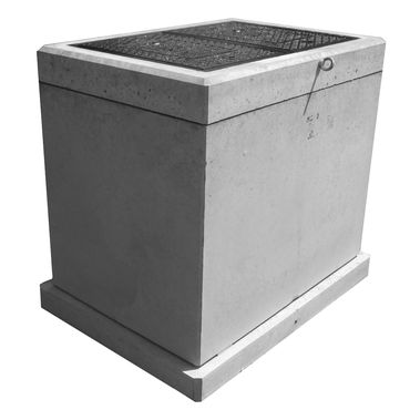 MB2-2NC コンクリート桝付き 量水器筐(中ぶた付き)