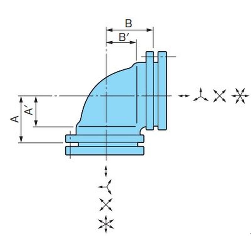 90°L 90°エルボ KブラックV 高耐久継手 - 画像2