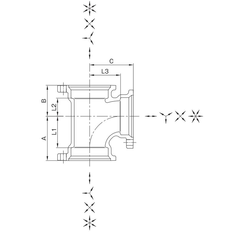 MDNC-ST 90°Y MD-NCジョイント - 画像2