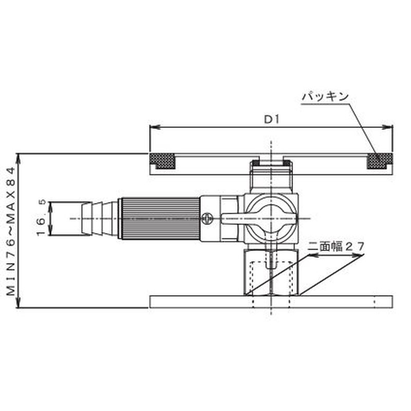 M4 COS-T用満水テスト器具 タテヨコ兼用型 - 画像2
