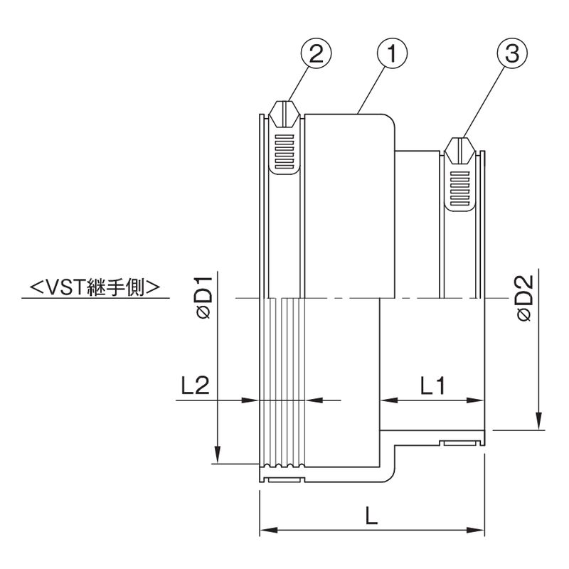 MD VST-ADP 枝管改修用アダプター - 画像2