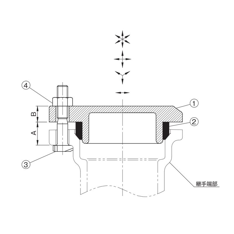 MDNC-CO-SUS (SUSボルト付) MD-NCジョイント - 画像2