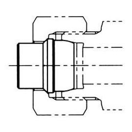 イハラ NE形鋼管用クイコミ継手 KBA06-000E プラグ 6φ（319678）