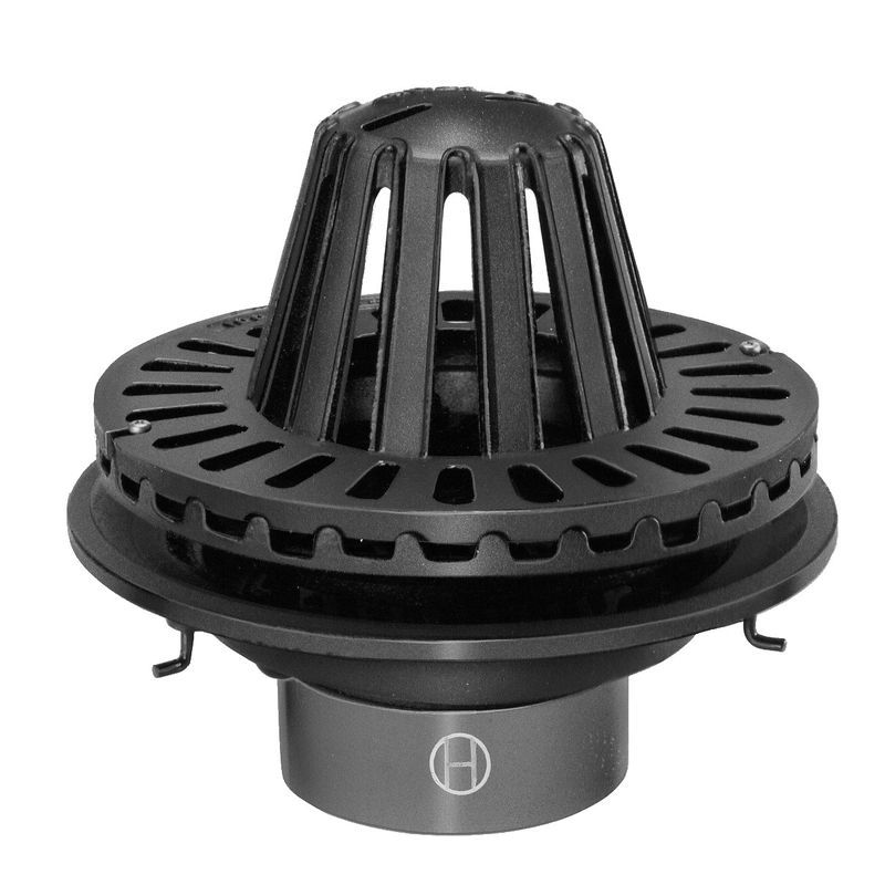 長谷川 BO-1AA 竪型ルーフドレイン【陸屋根用･ドーム型ストレーナ･打込用冶具付】