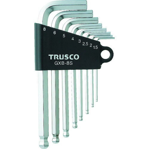 TRUSCO GXB8S ボールポイント六角棒レンチセット 8本組